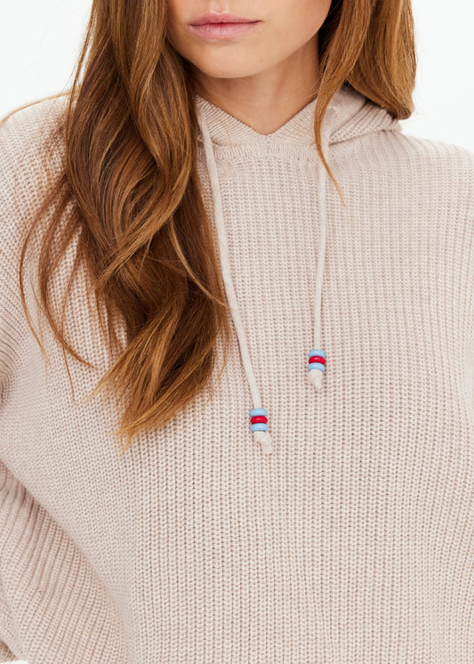 Dune Knit Hoodie - Natural