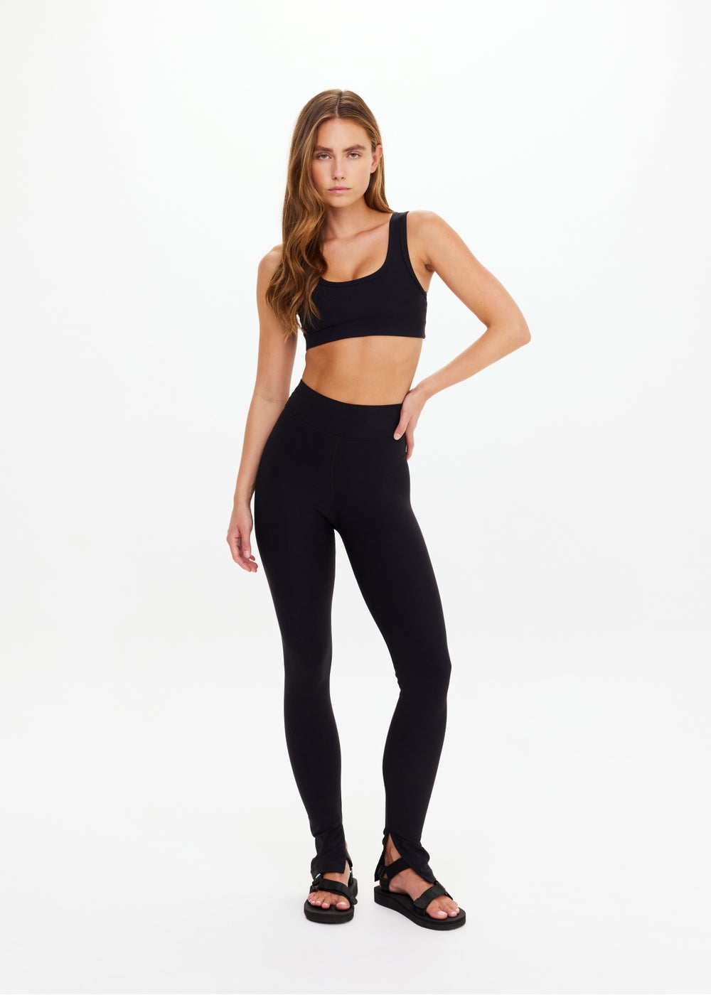 Pegasus Farrow Split Pant - Black