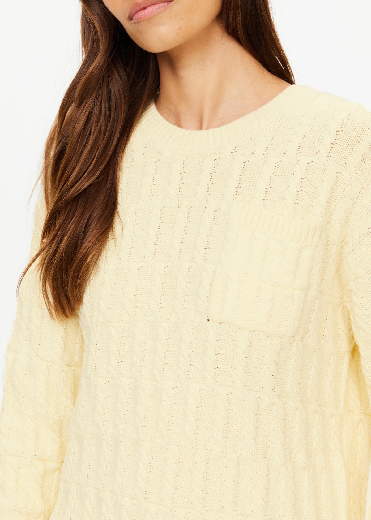 Boo Cable Knit Sweater - Butter