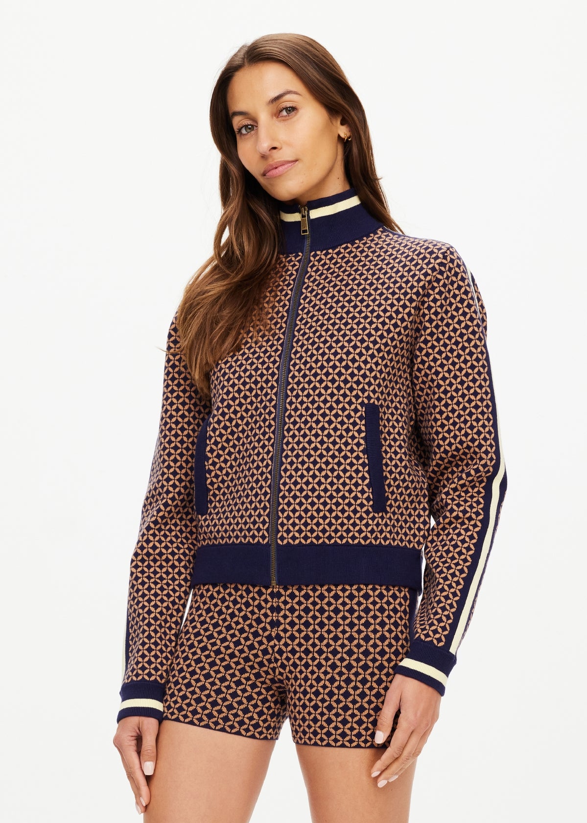 Crossroad Margot Knit Jacket - Geo