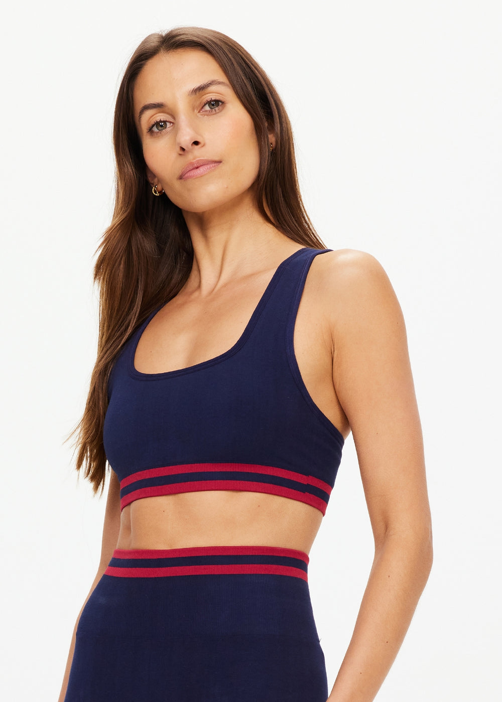 Cotton Seamless Jade Bra - Navy