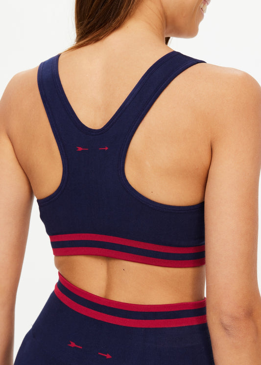 Cotton Seamless Jade Bra - Navy