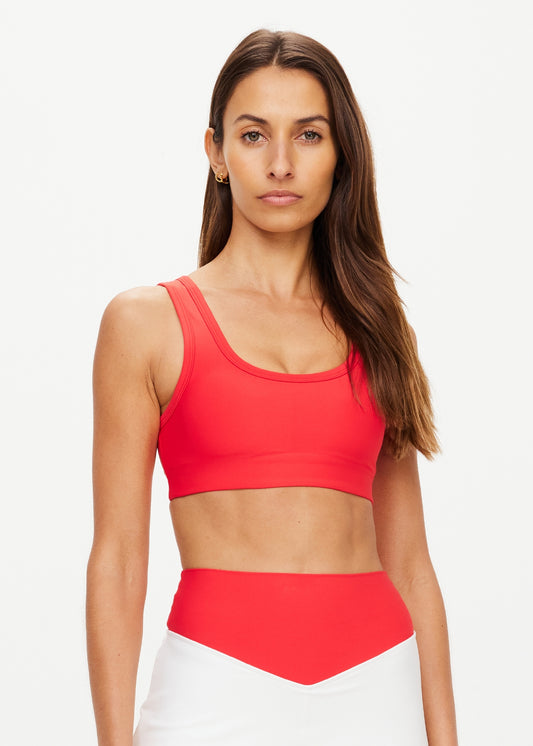 Pacific Harley Scoop Neck Bra - Roja