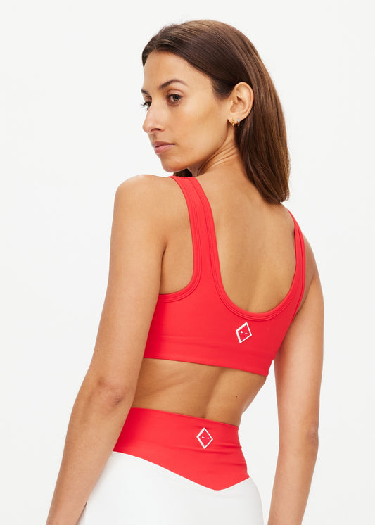 Pacific Harley Scoop Neck Bra - Roja