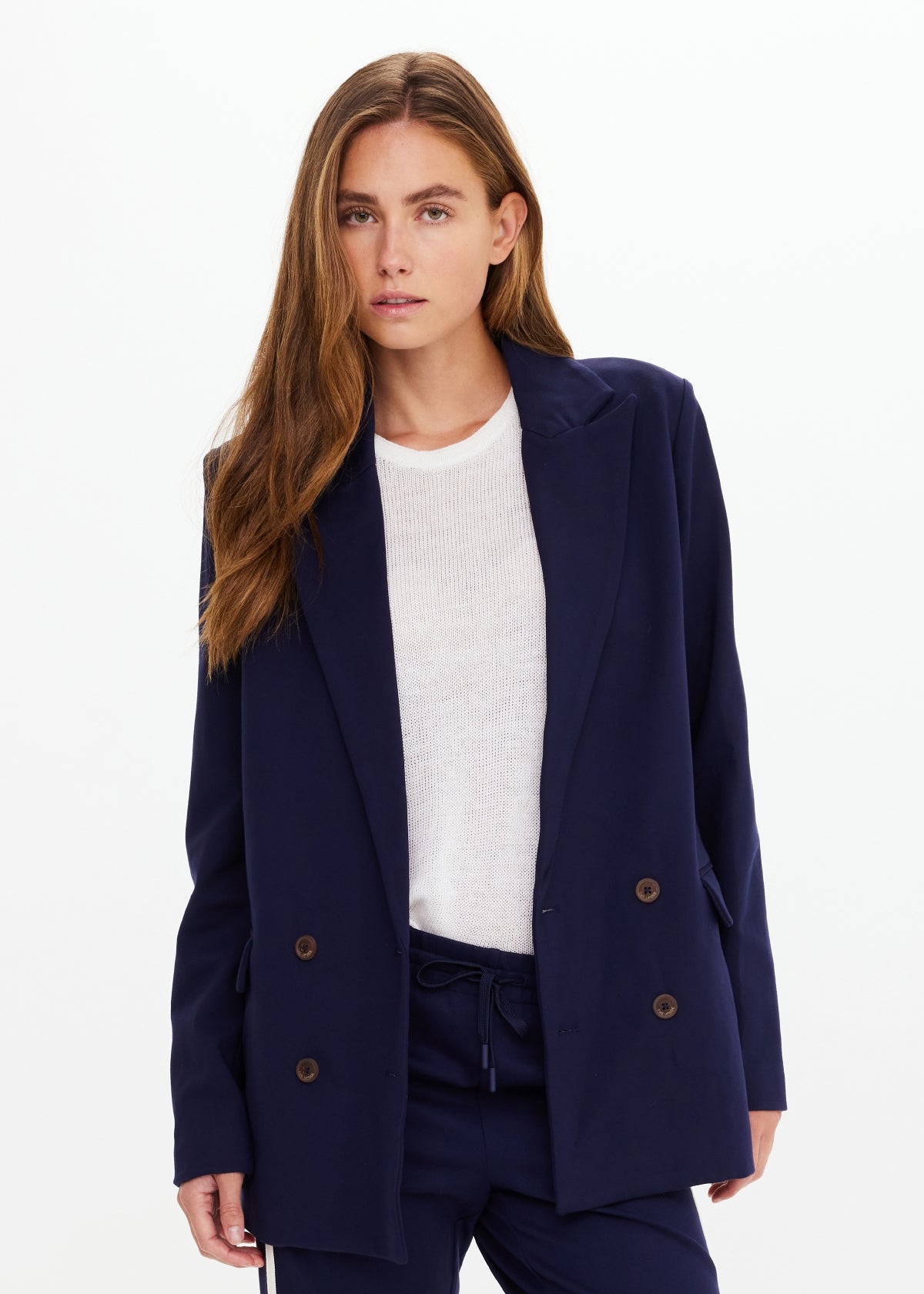 Double Breasted Blazer - Navy