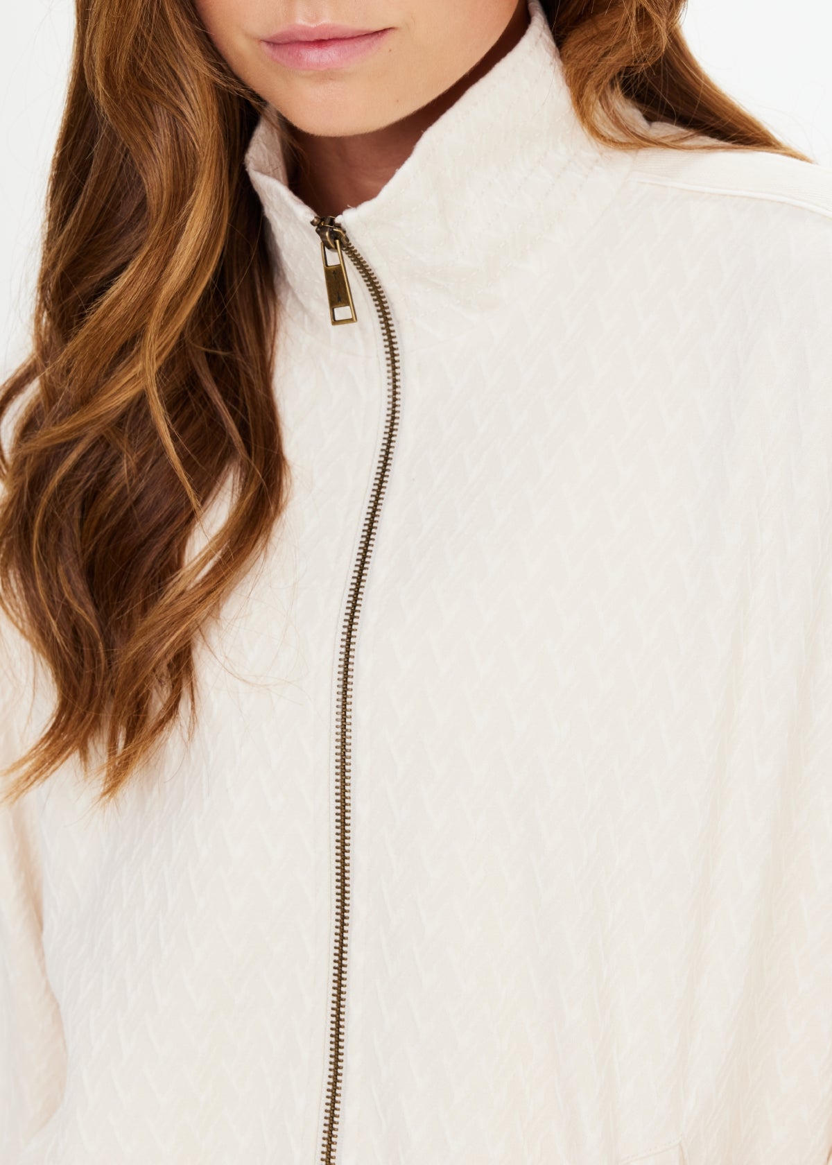Bow and Arrow Fringe Zip Jacket - Natural