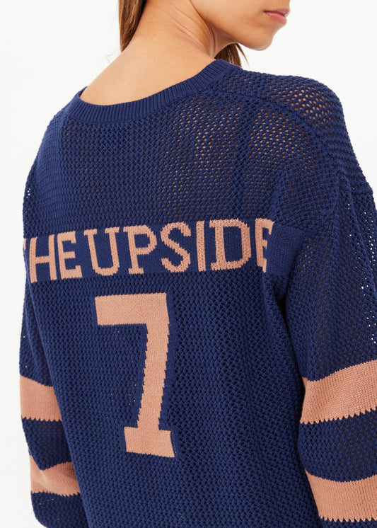 Fenway Sebastian Knit Crew - Navy