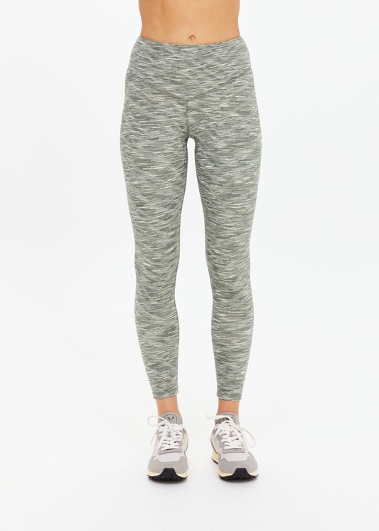 Reversible 25IN High Midi Pant - Green Marle