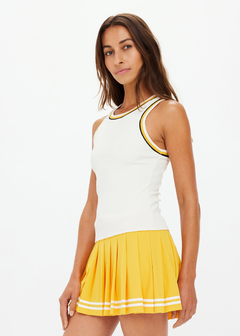 Kirsty Rib Tank Top - Creme