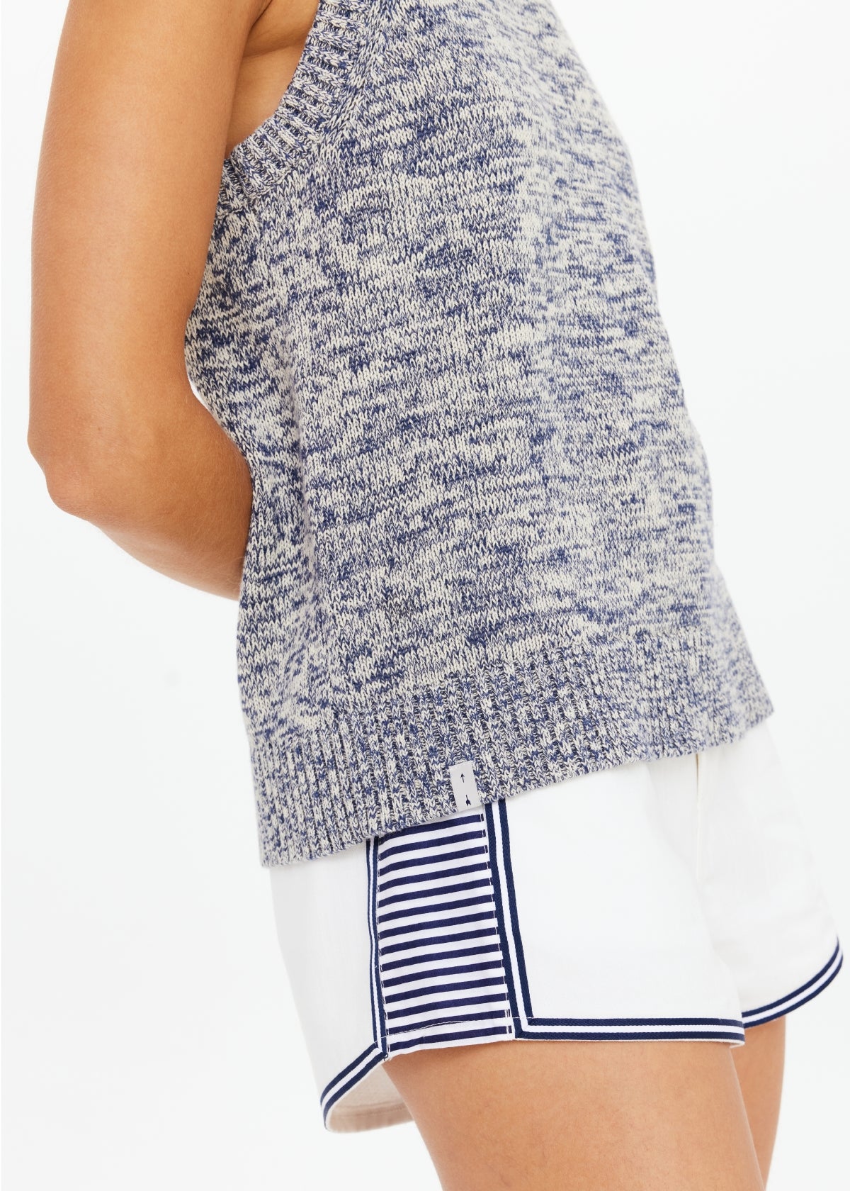 Armada Koby Knitted Tank Top - Blue Marle