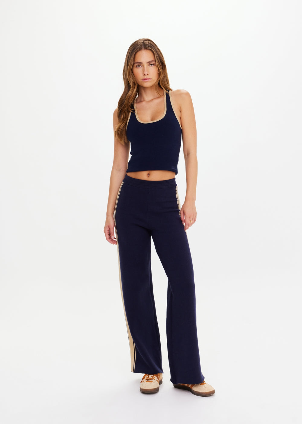 Cosmo Freya Knit Pant - Navy