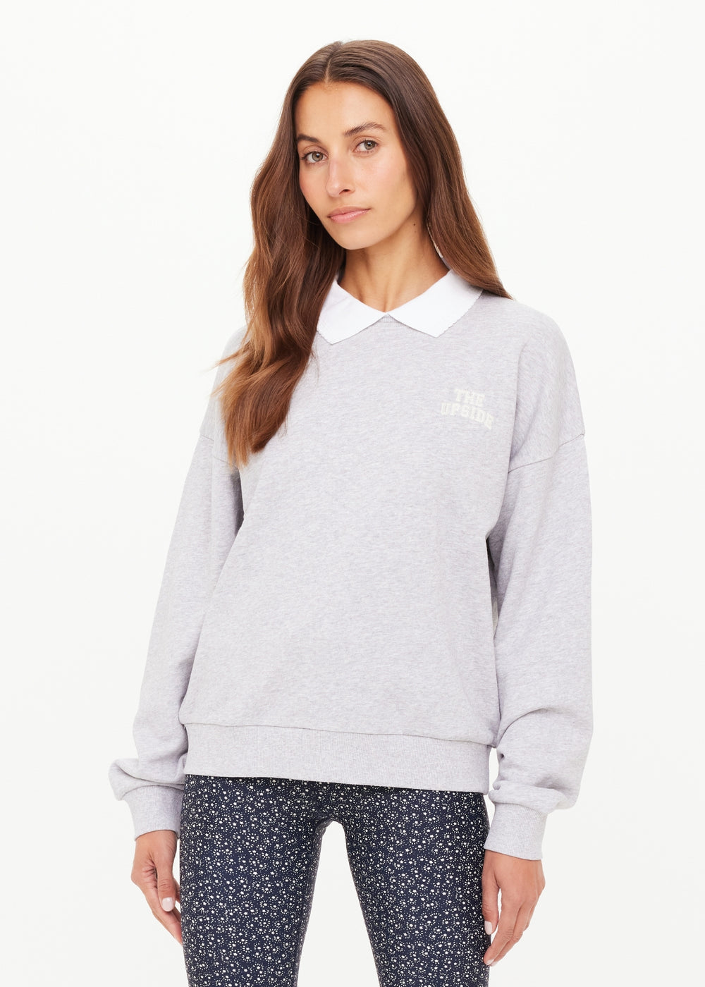 Pascal Collared Crew - Grey Marle
