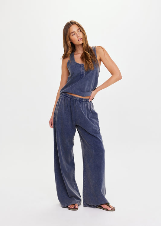Soho Tokio Wide Leg Pant - Blue