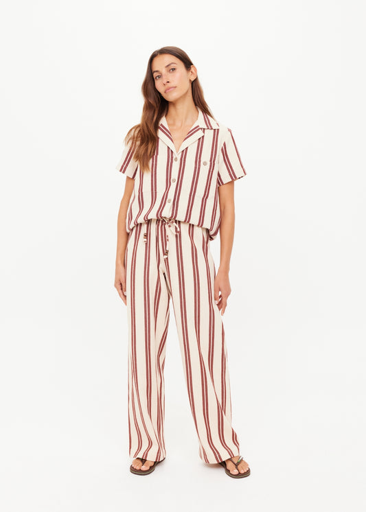 Baja Charli Drawstring Pant - Stripe