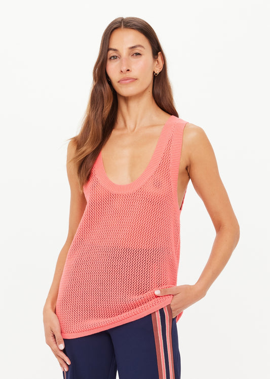 Fenway Wales Knit Tank - Blush
