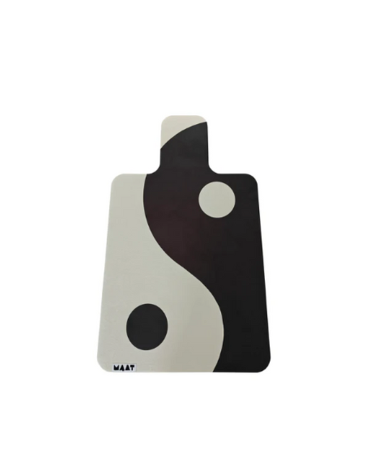 Yin and Yang Reformer Pilates Mat - Black and White