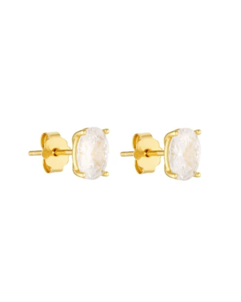Oval Studs - Gold