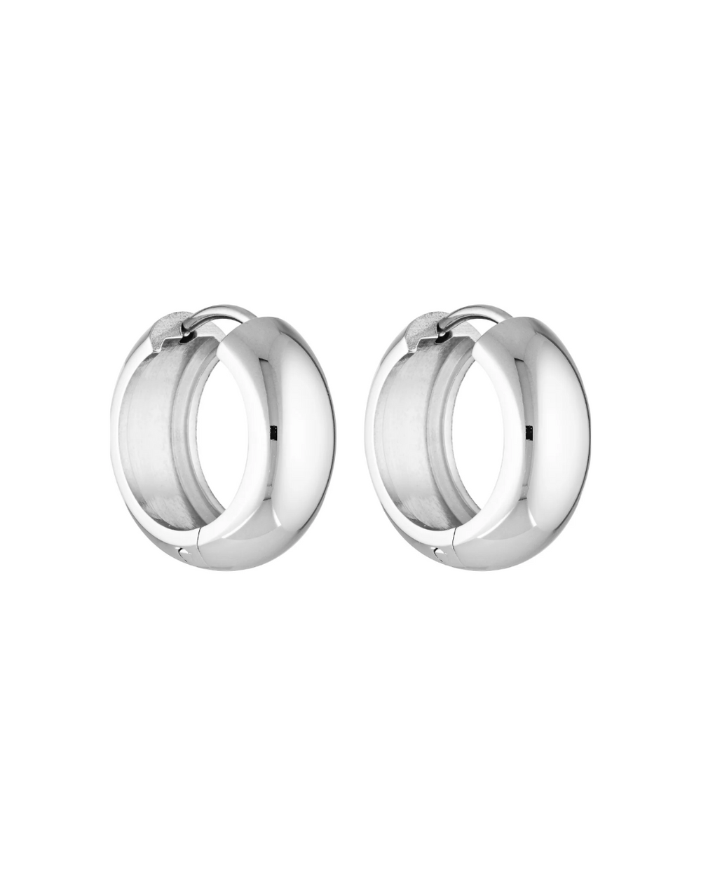 Petite Thick Huggies - White Gold 18mm