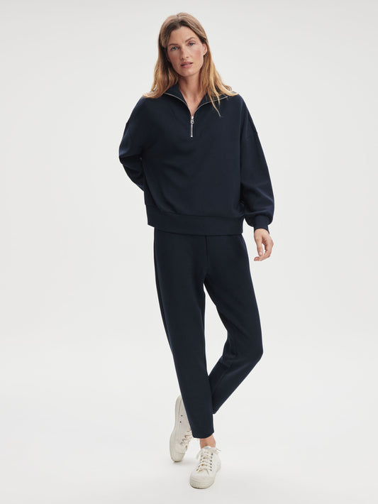 Hawley Half Zip Sweat - Navy