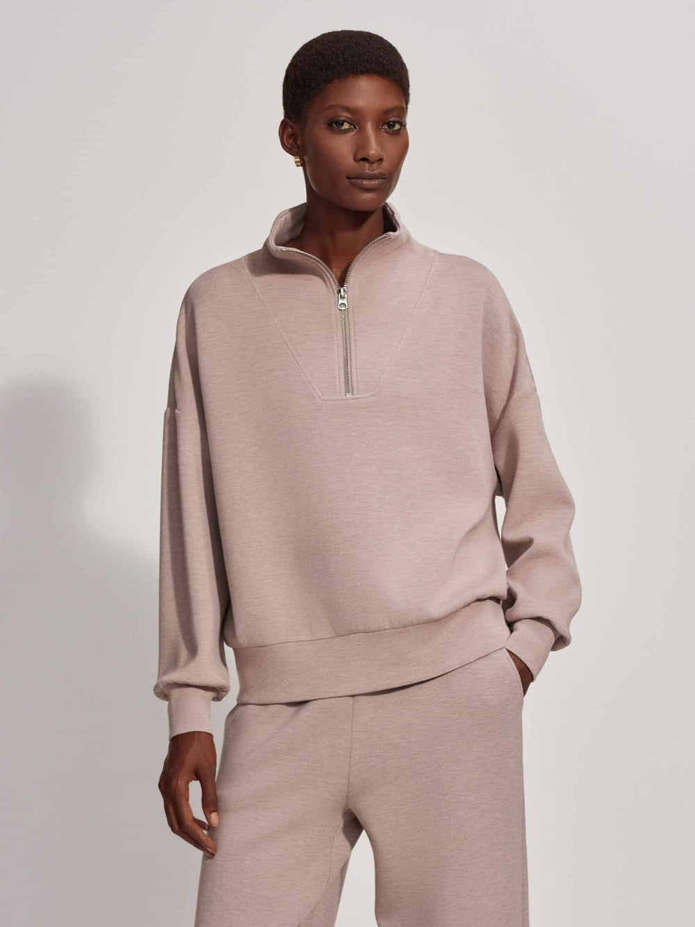 Var01461 Hawley Sweat Taupe Marl 055