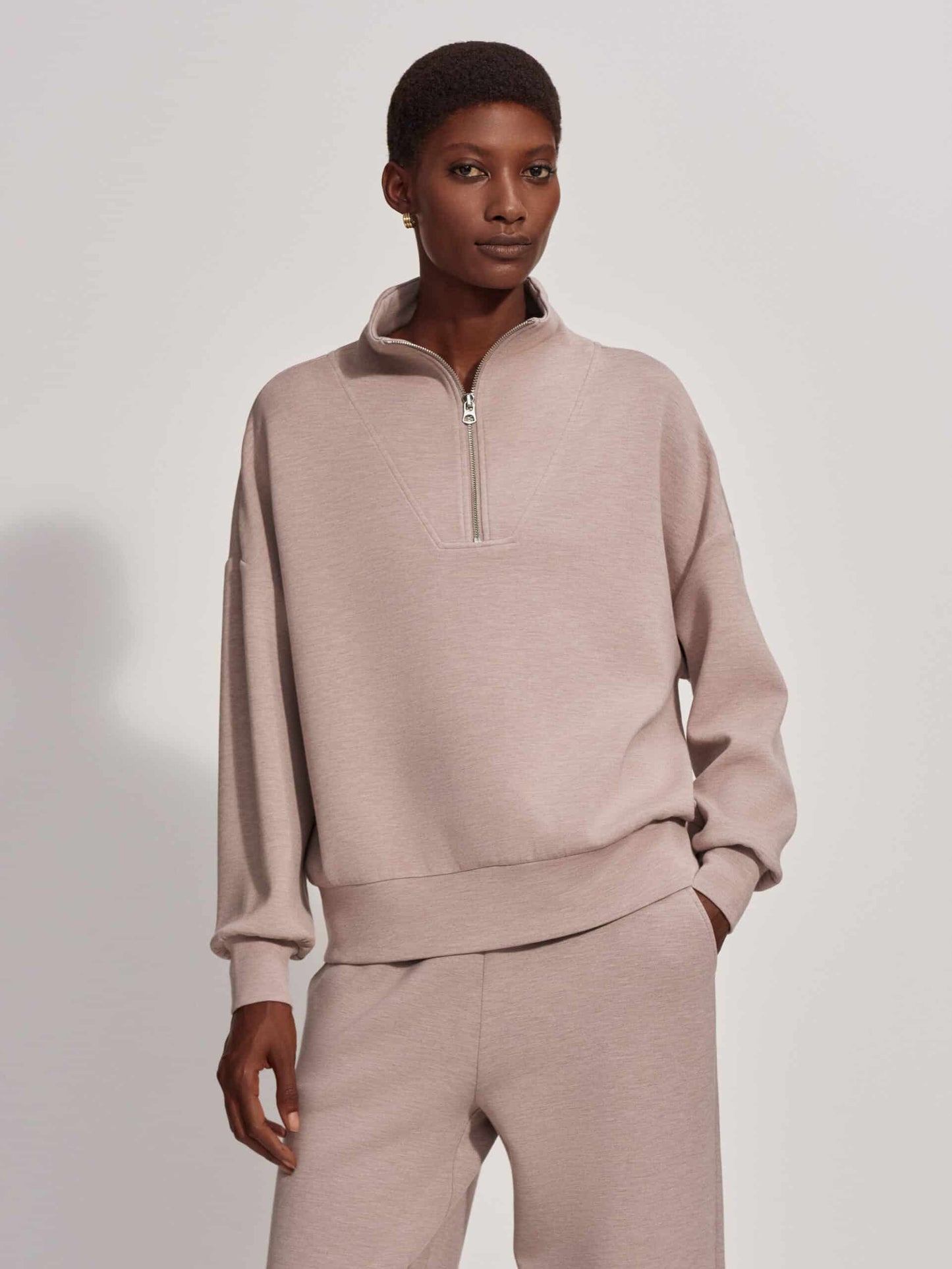 Var01461 Hawley Sweat Taupe Marl 055