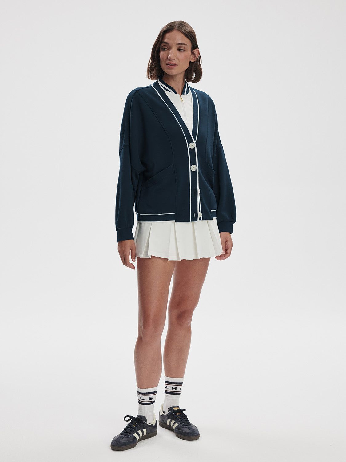 Decker Off Court Cardigan - Navy