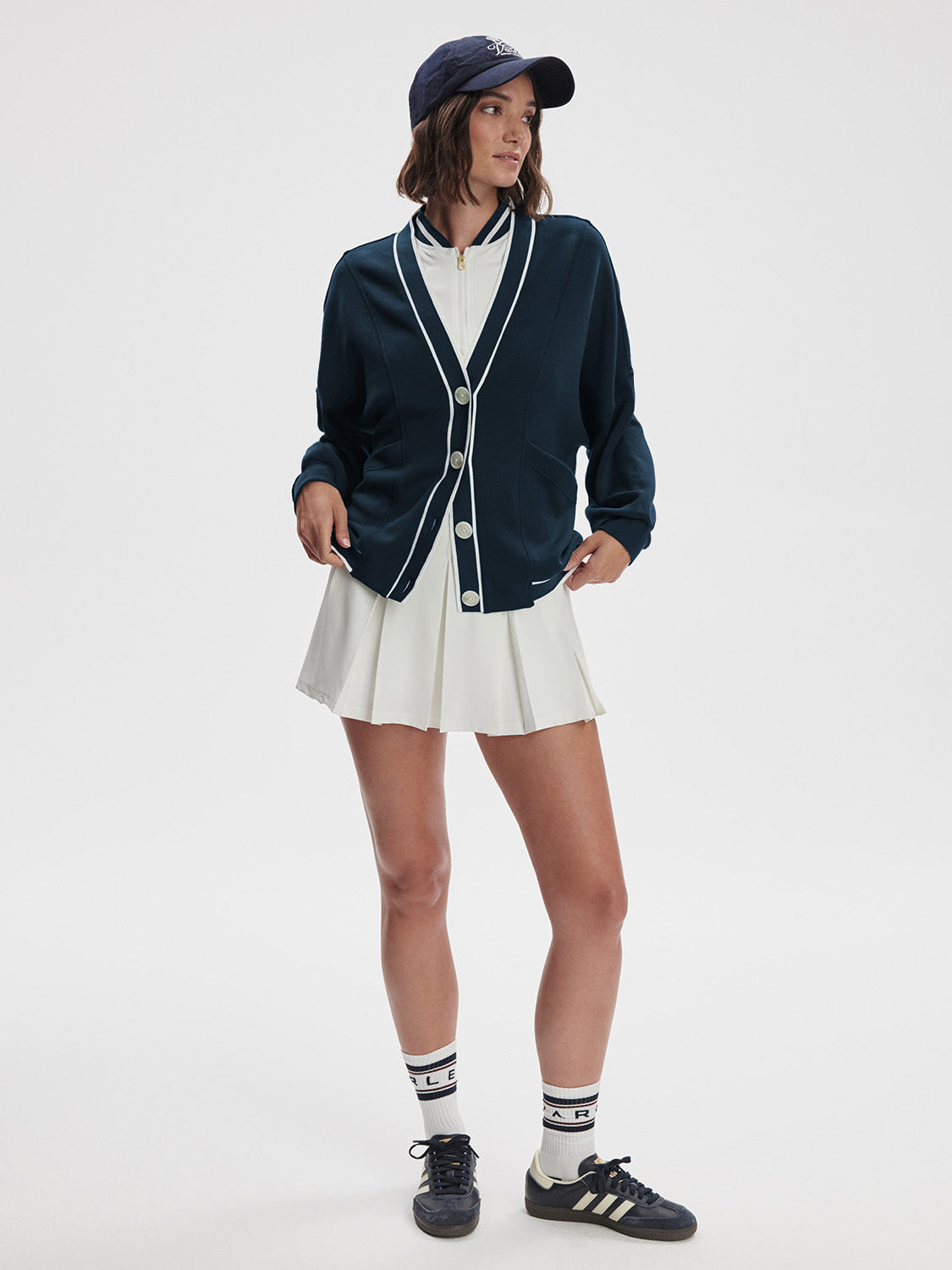 Decker Off Court Cardigan - Navy