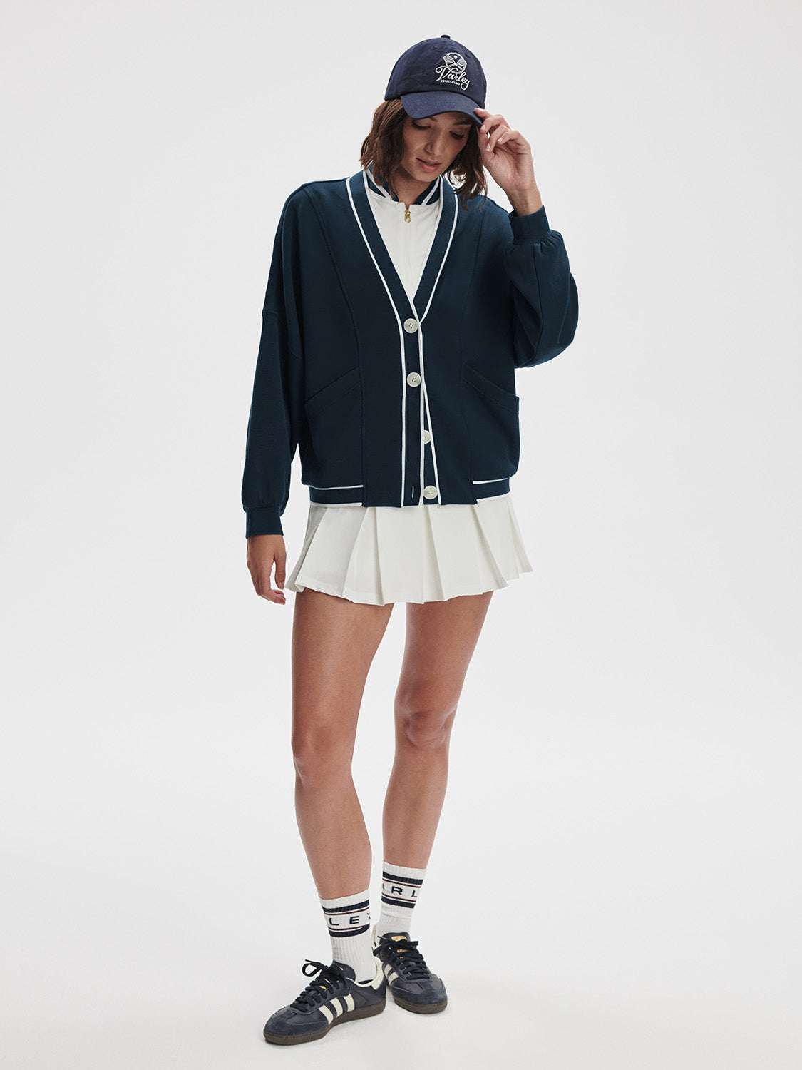 Decker Off Court Cardigan - Navy