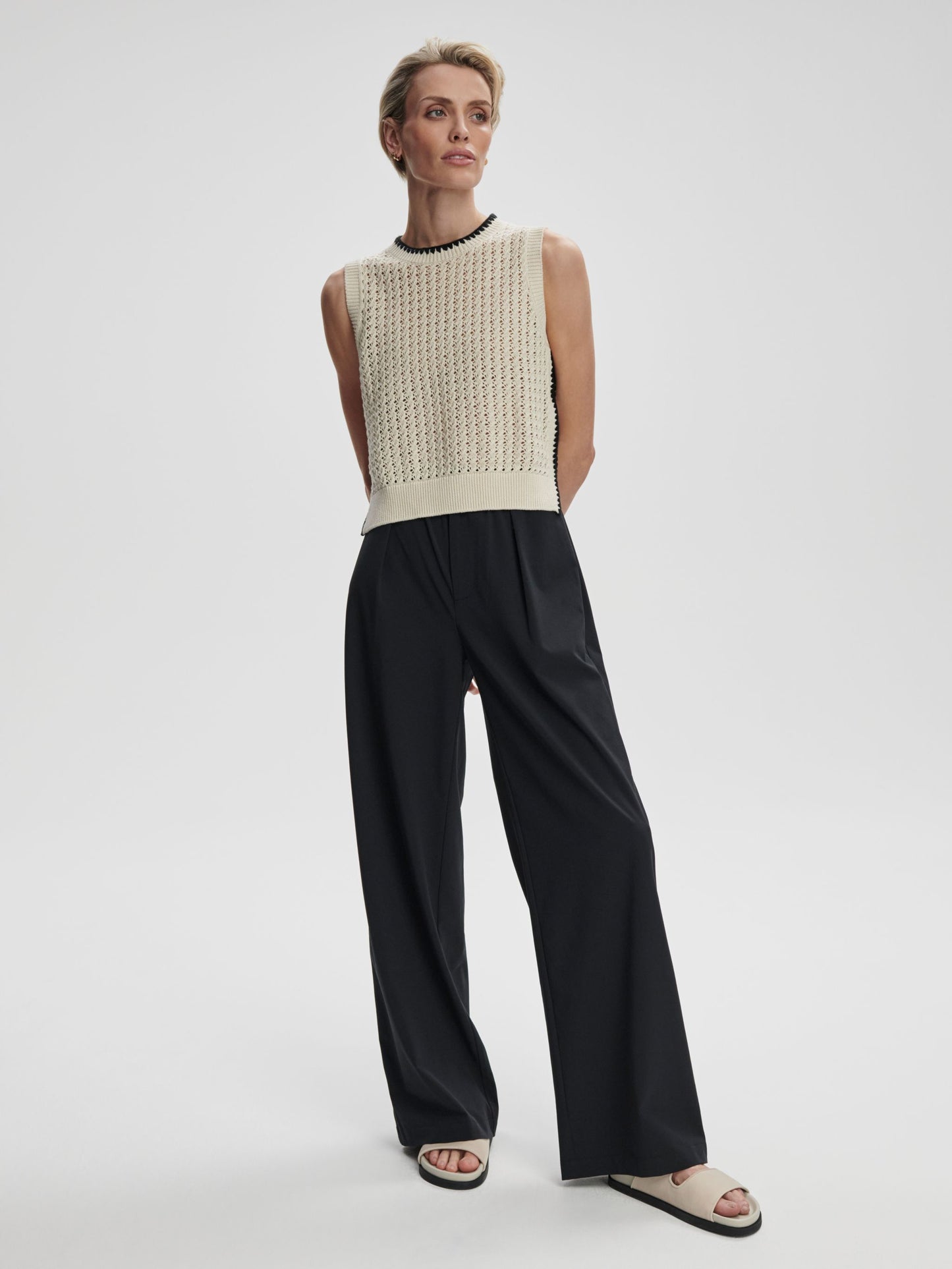 Delaney Knit Vest - Birch