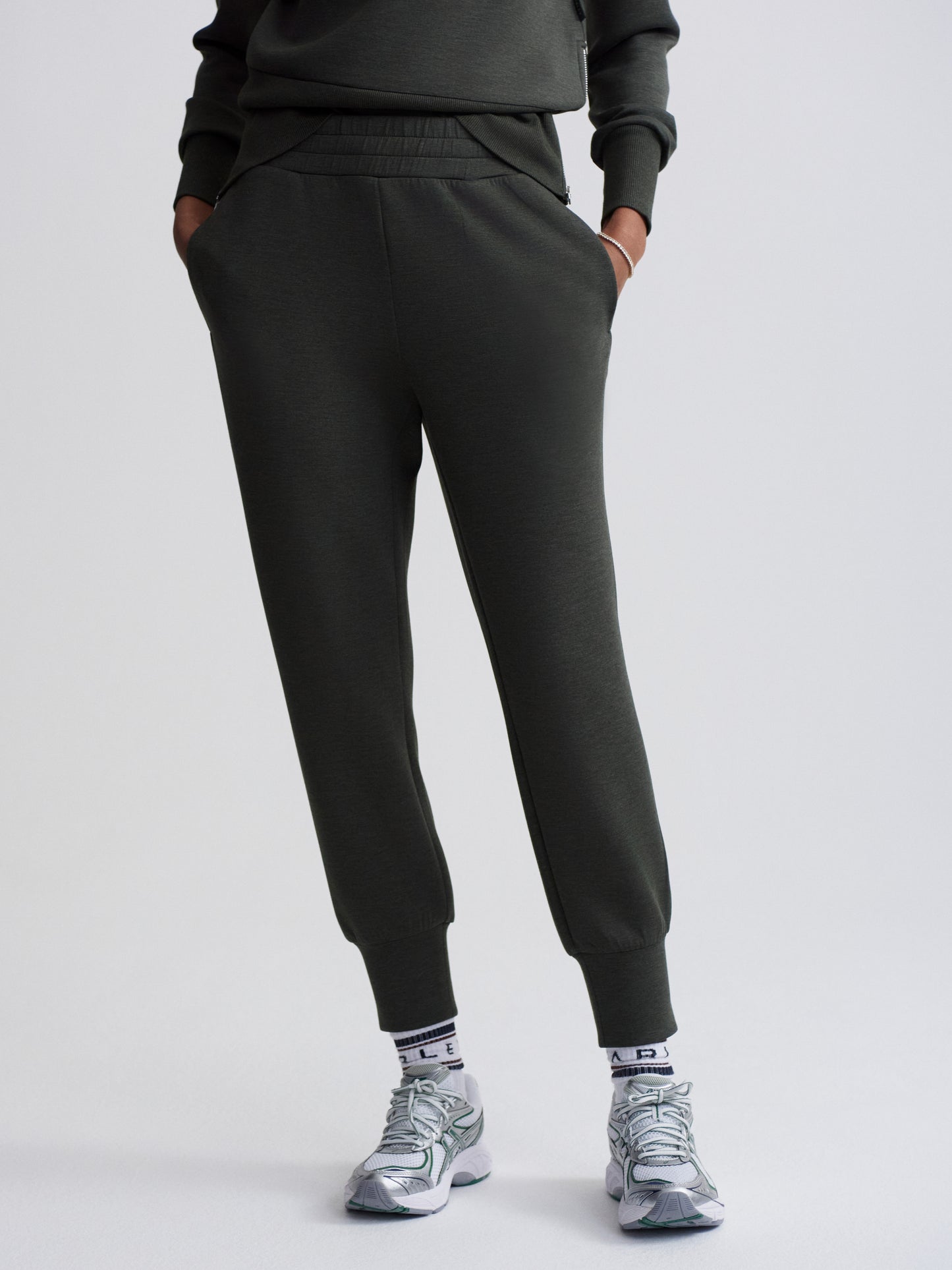 The Slim Cuff Pant 27.5 - Olive Marl