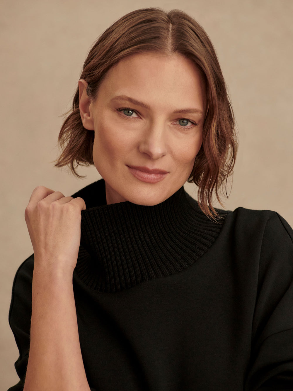 Barker High Neck Sweat -  Black