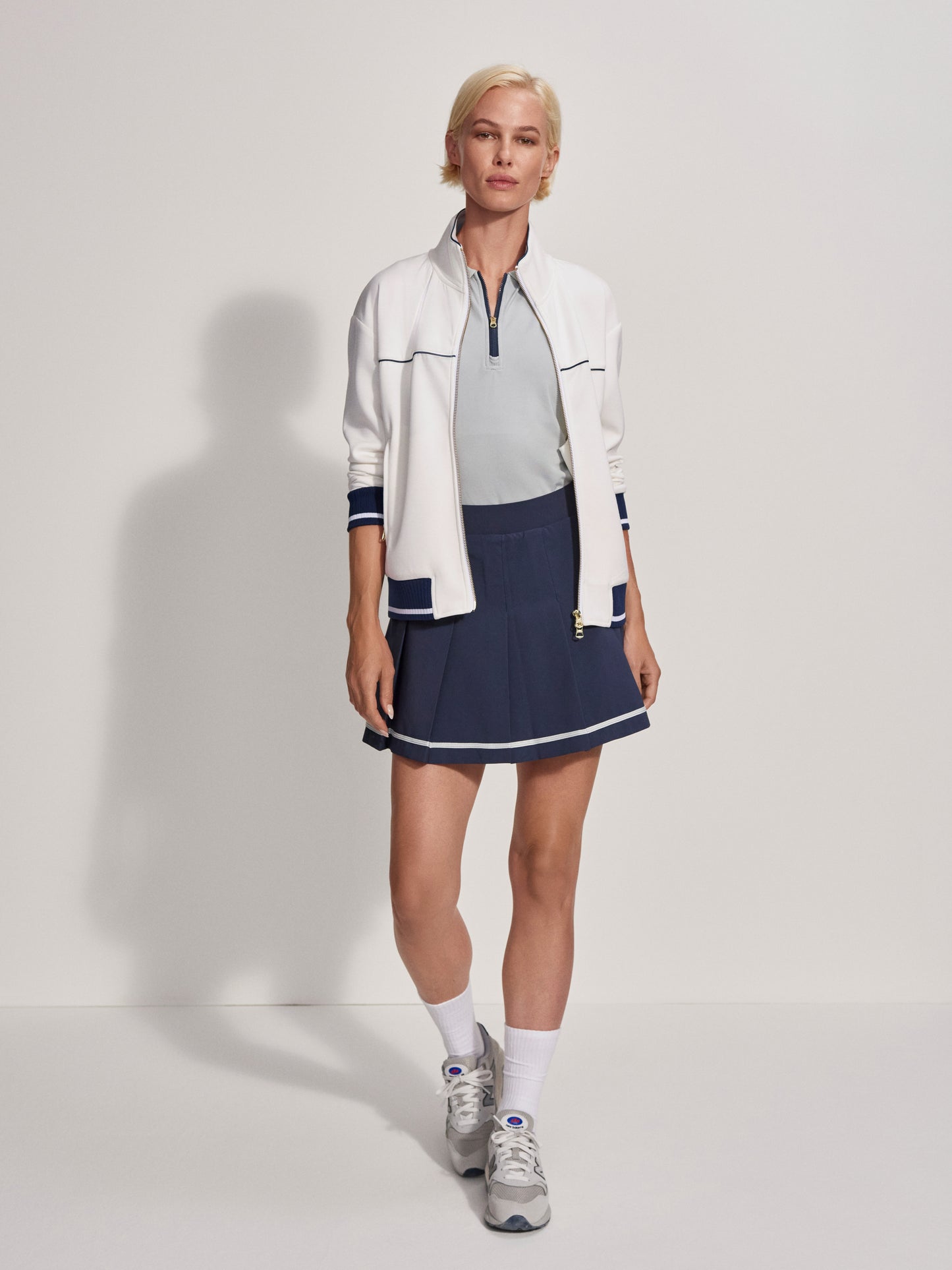 Vivian Jacket White/ Blue Night