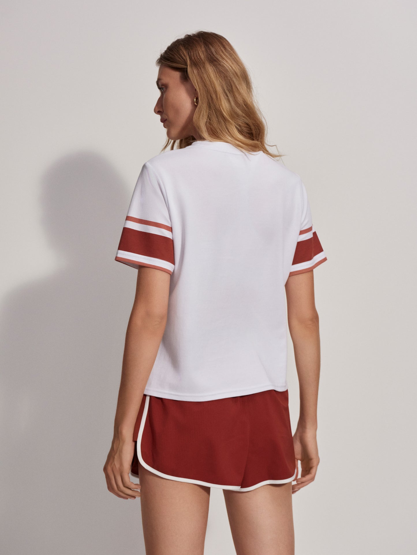 Lenton Branded Tee - White/ Burnt Henna