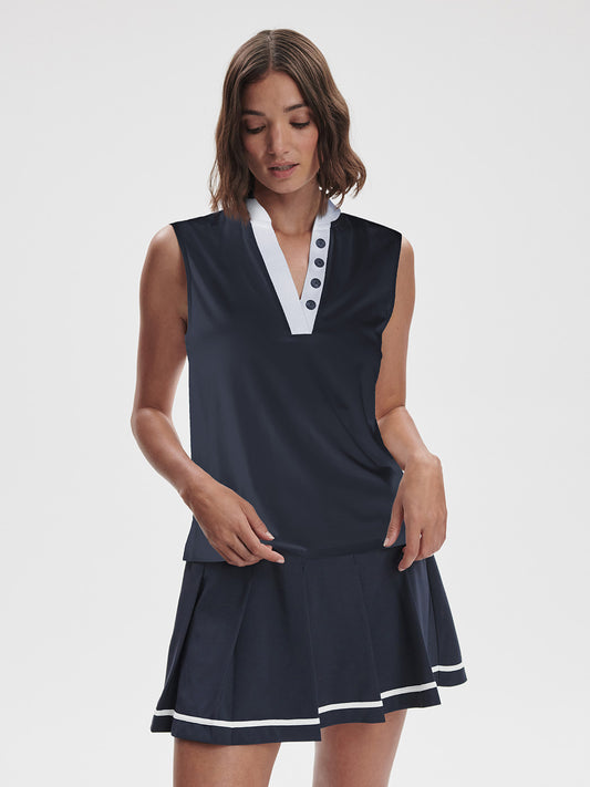 Shelby Performance Tank - Blue Nights/White