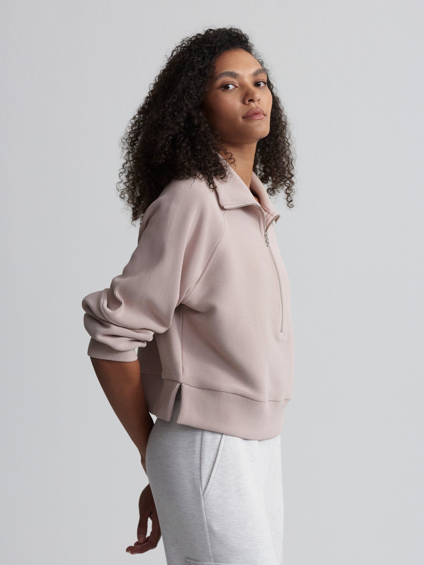 Milano Half Zip - Shadow Grey