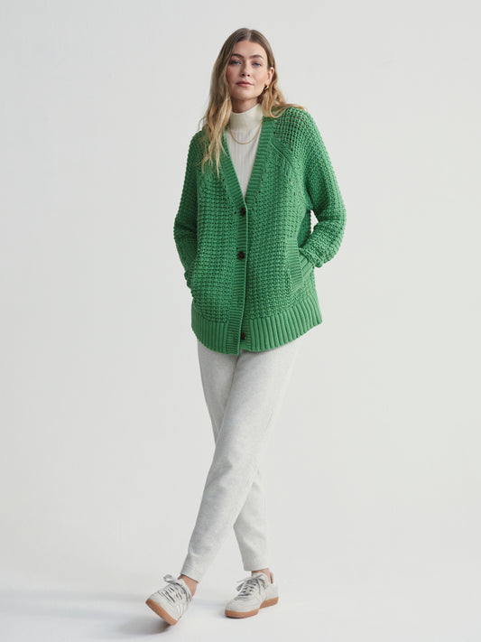 Carla Chunky Rib Cardigan - Jadesheen