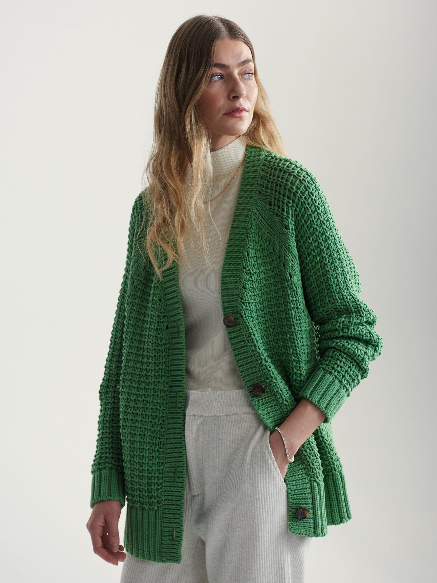 Carla Chunky Rib Cardigan - Jadesheen