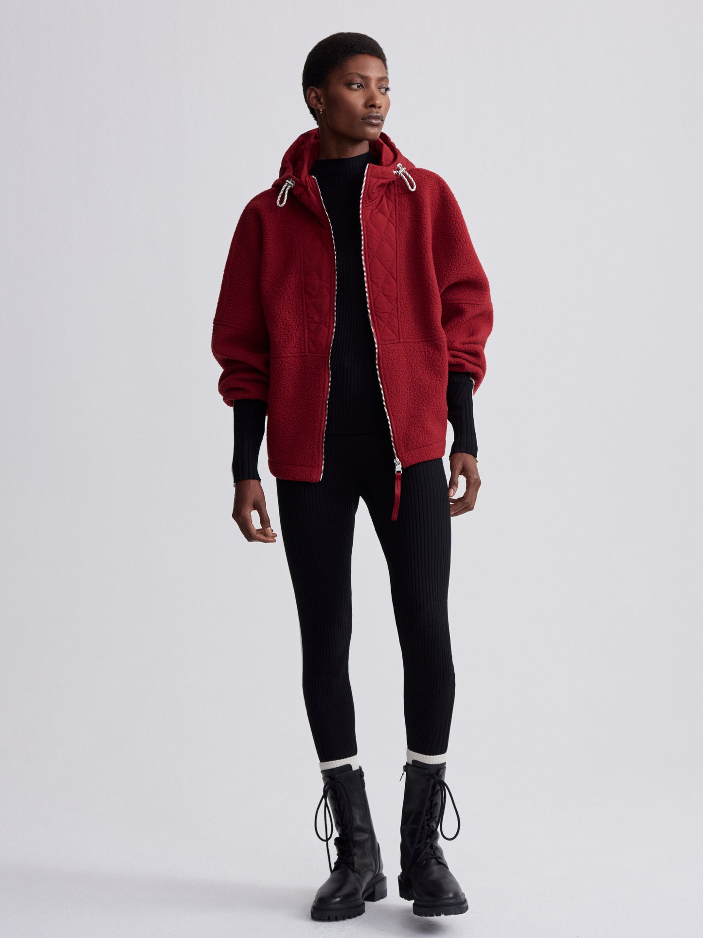 Richfield Quilt Fleece Jacket - Dahlia