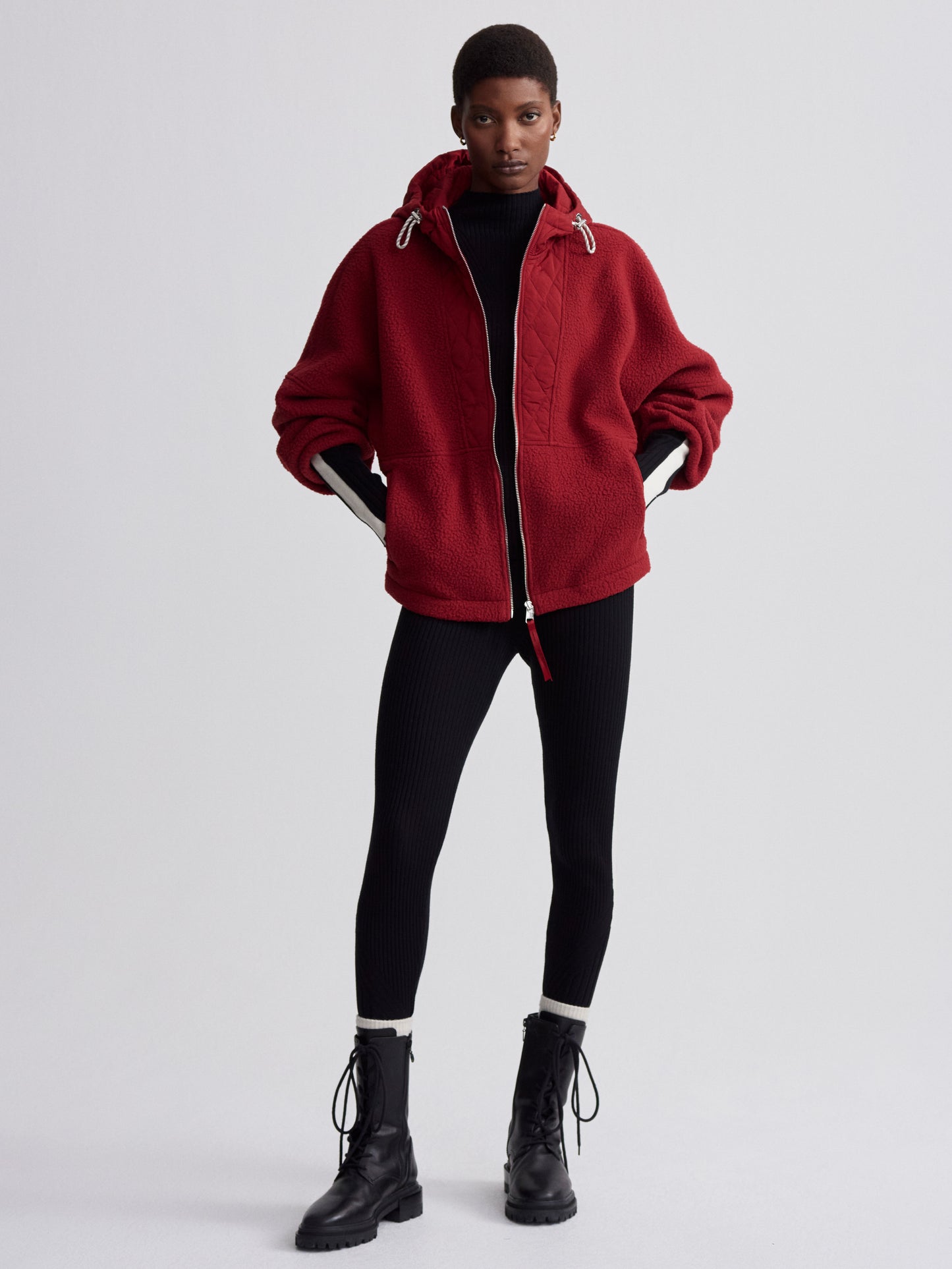 Richfield Quilt Fleece Jacket - Dahlia