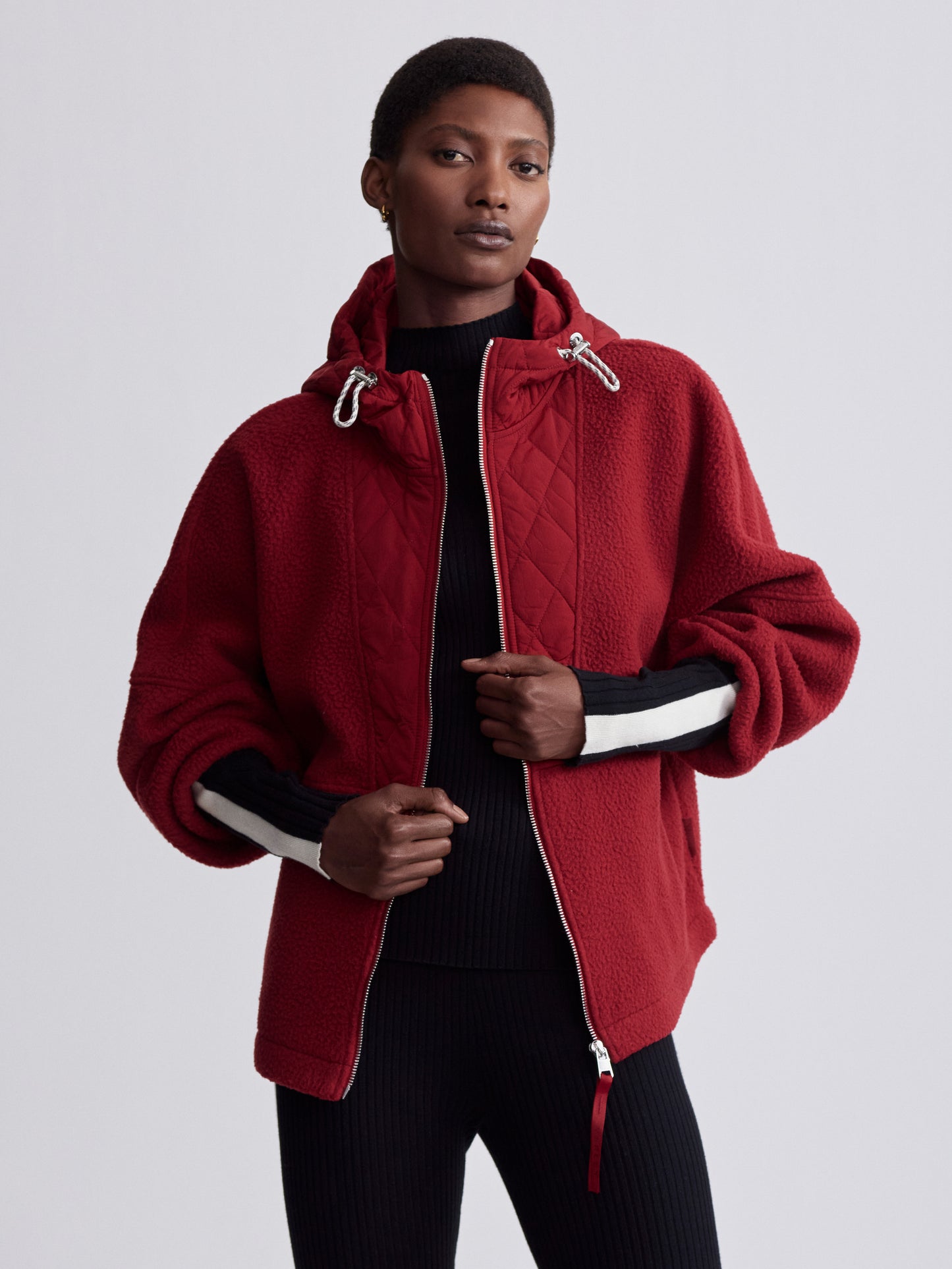 Richfield Quilt Fleece Jacket - Dahlia