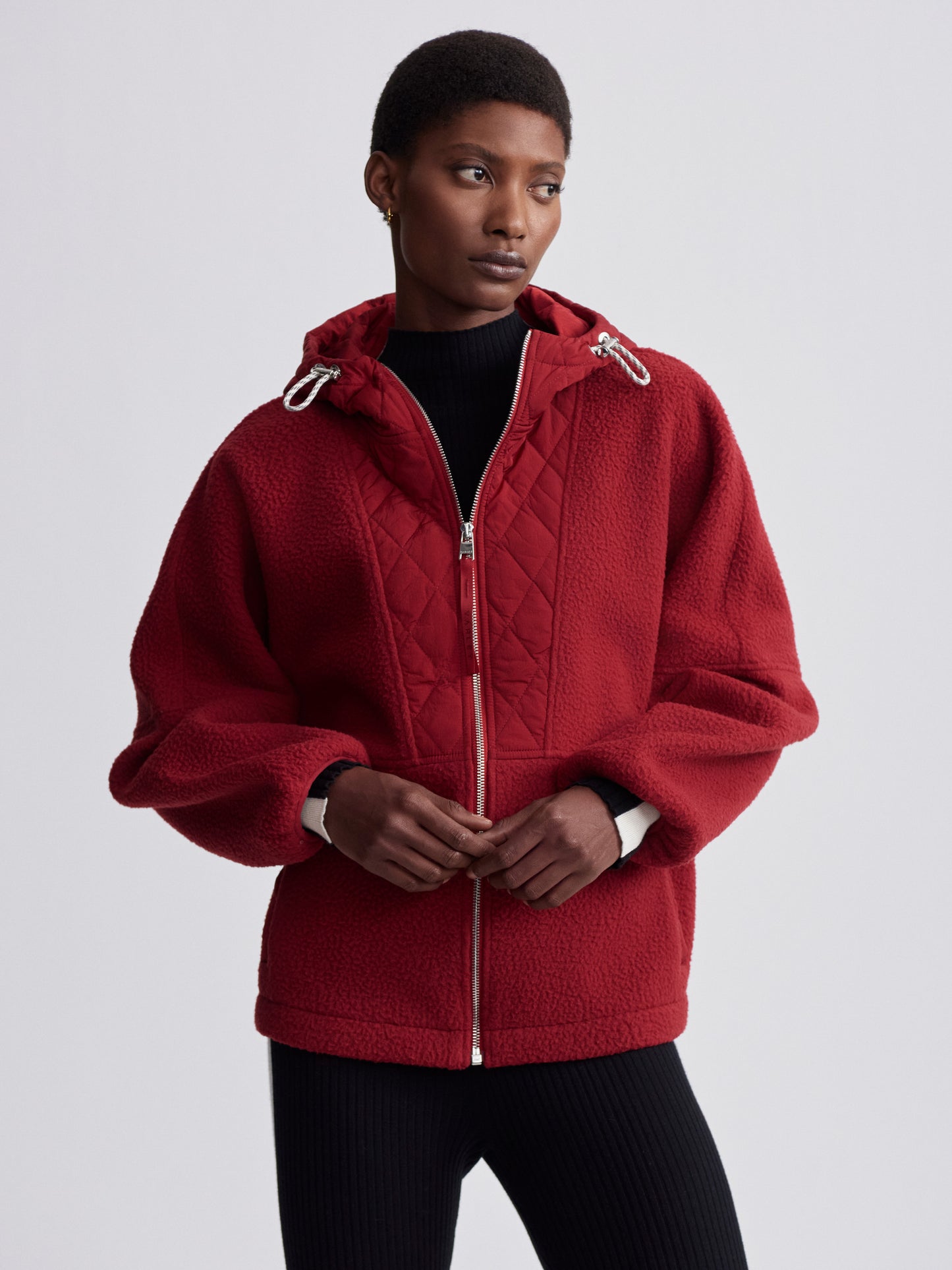 Richfield Quilt Fleece Jacket - Dahlia