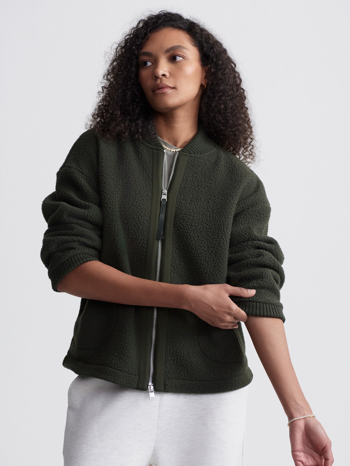 Willmont Patch Pocket Fleece - Dark Resin Green