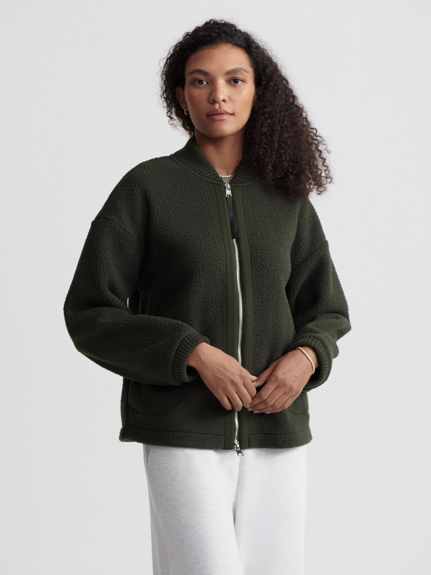 Willmont Patch Pocket Fleece - Dark Resin Green