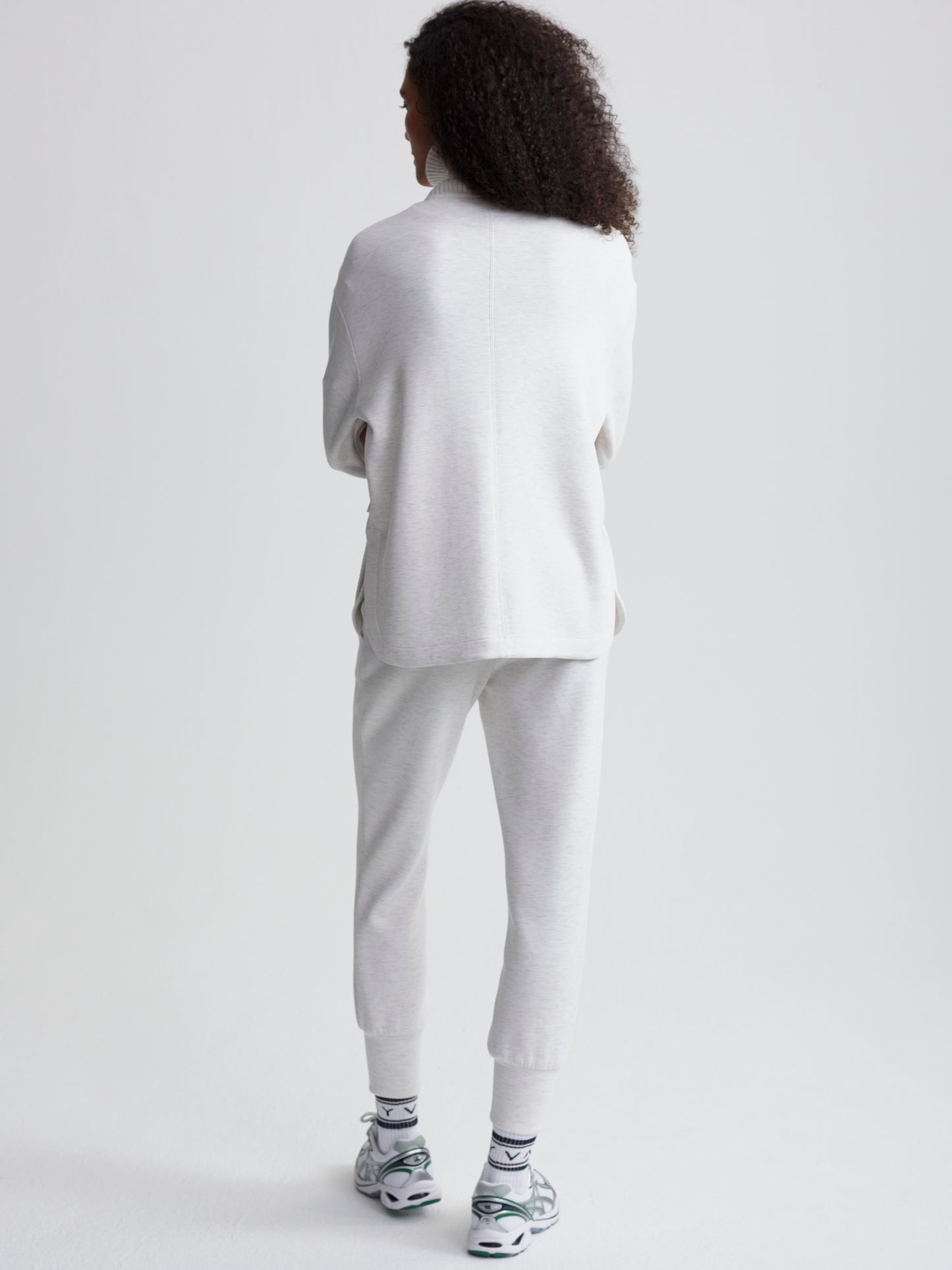Niamh Zip Through - Ivory Marl