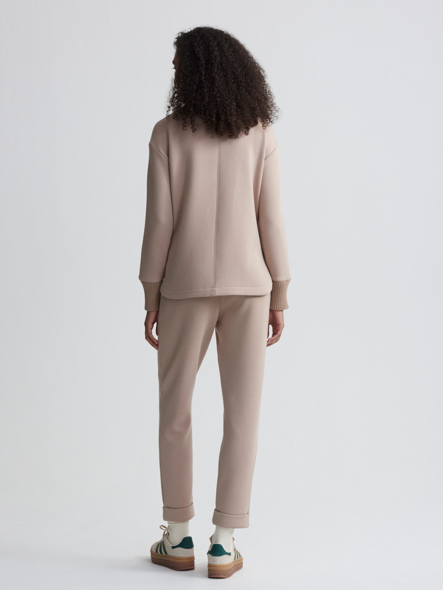 Niamh Zip Through - Light Taupe