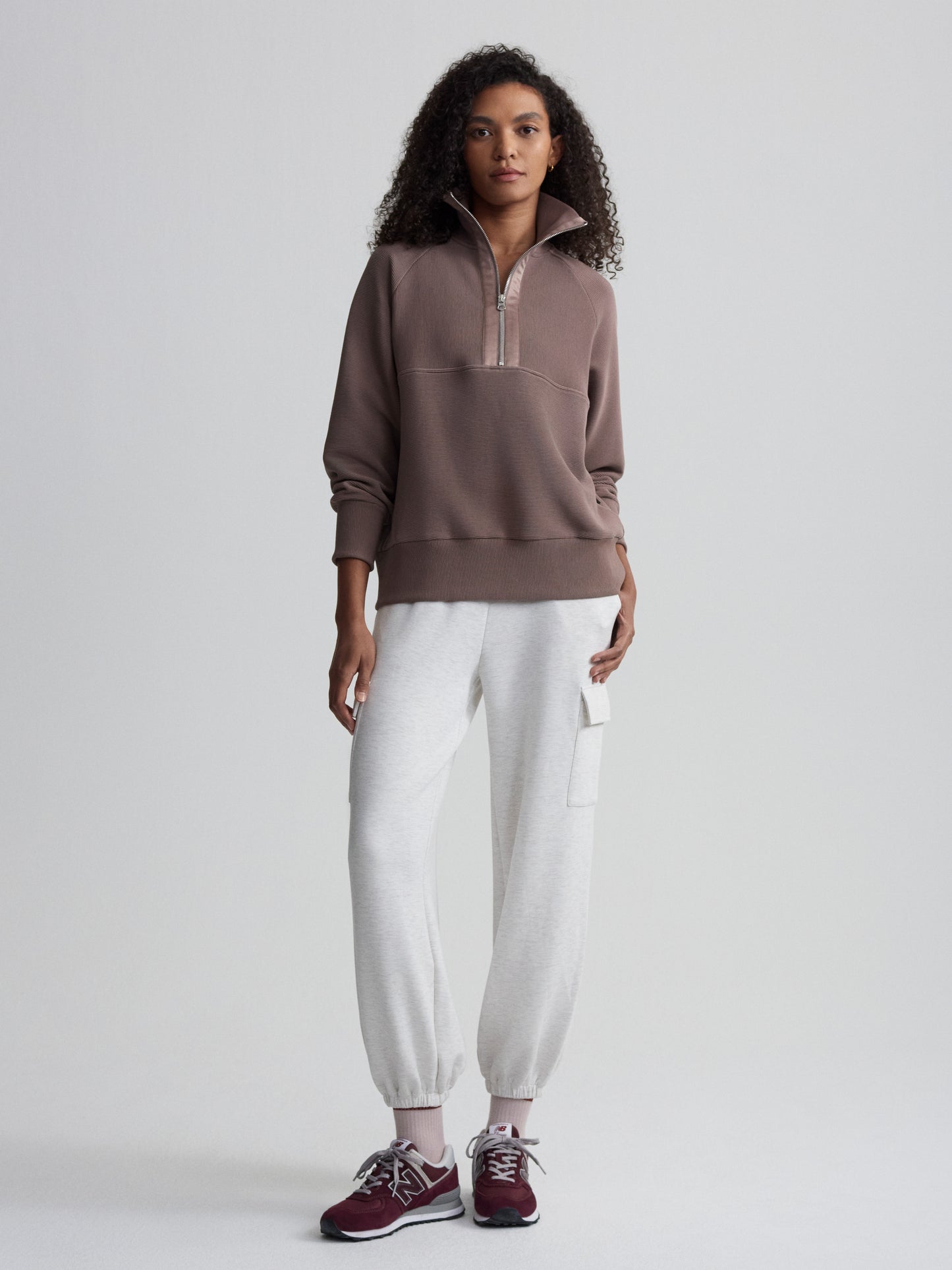 Lismore Longline Sweat - Deep Taupe