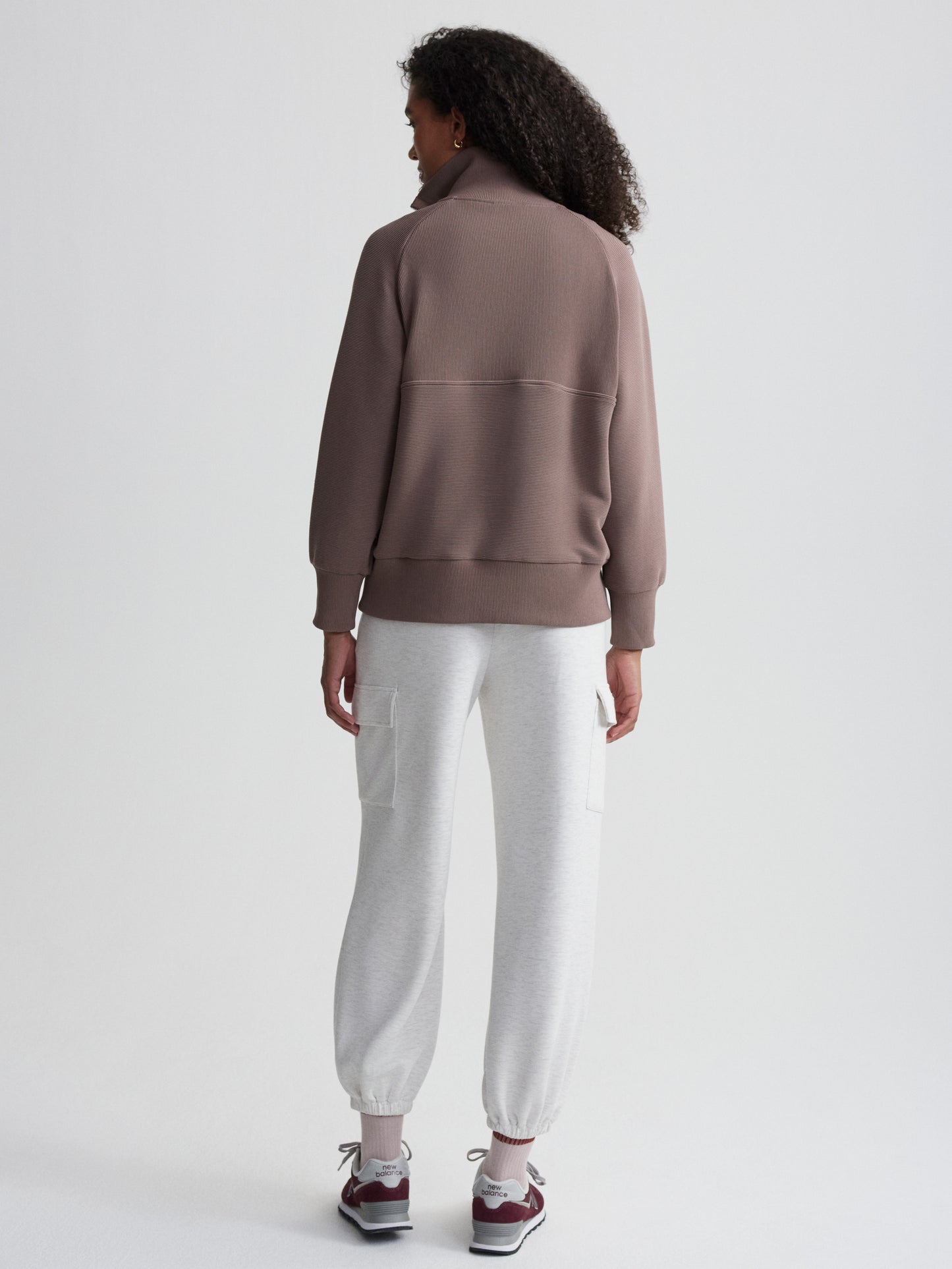 Lismore Longline Sweat - Deep Taupe