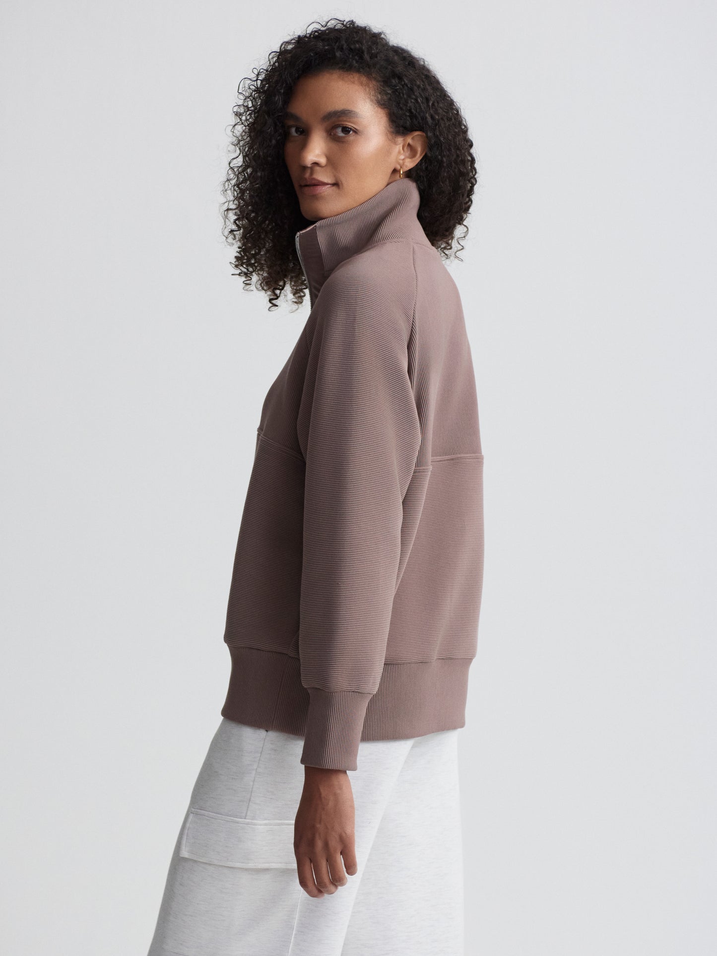 Lismore Longline Sweat - Deep Taupe