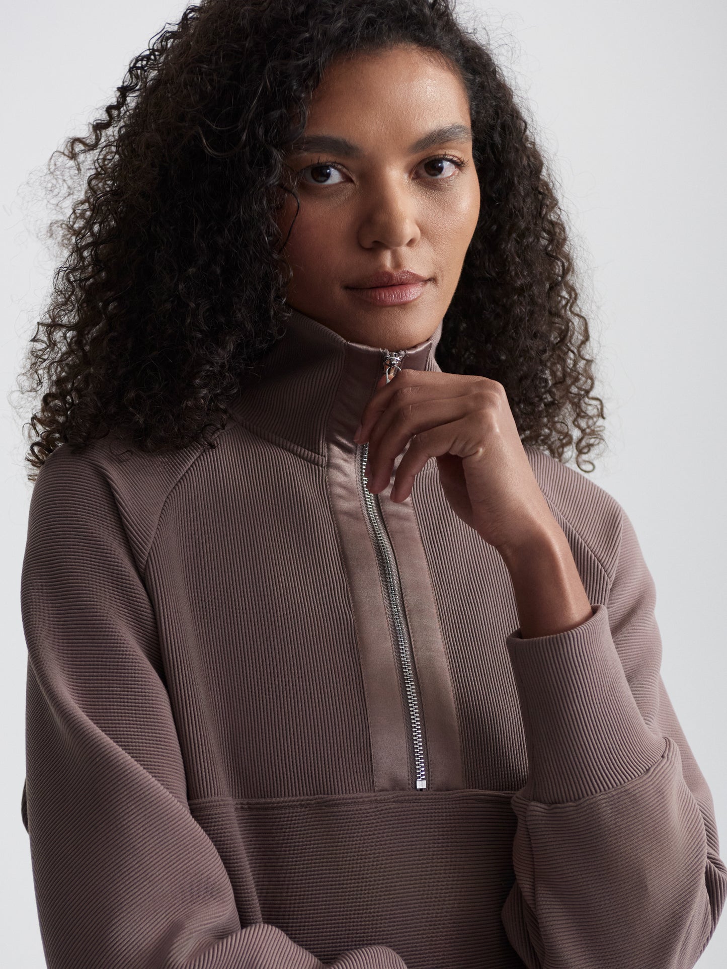 Lismore Longline Sweat - Deep Taupe