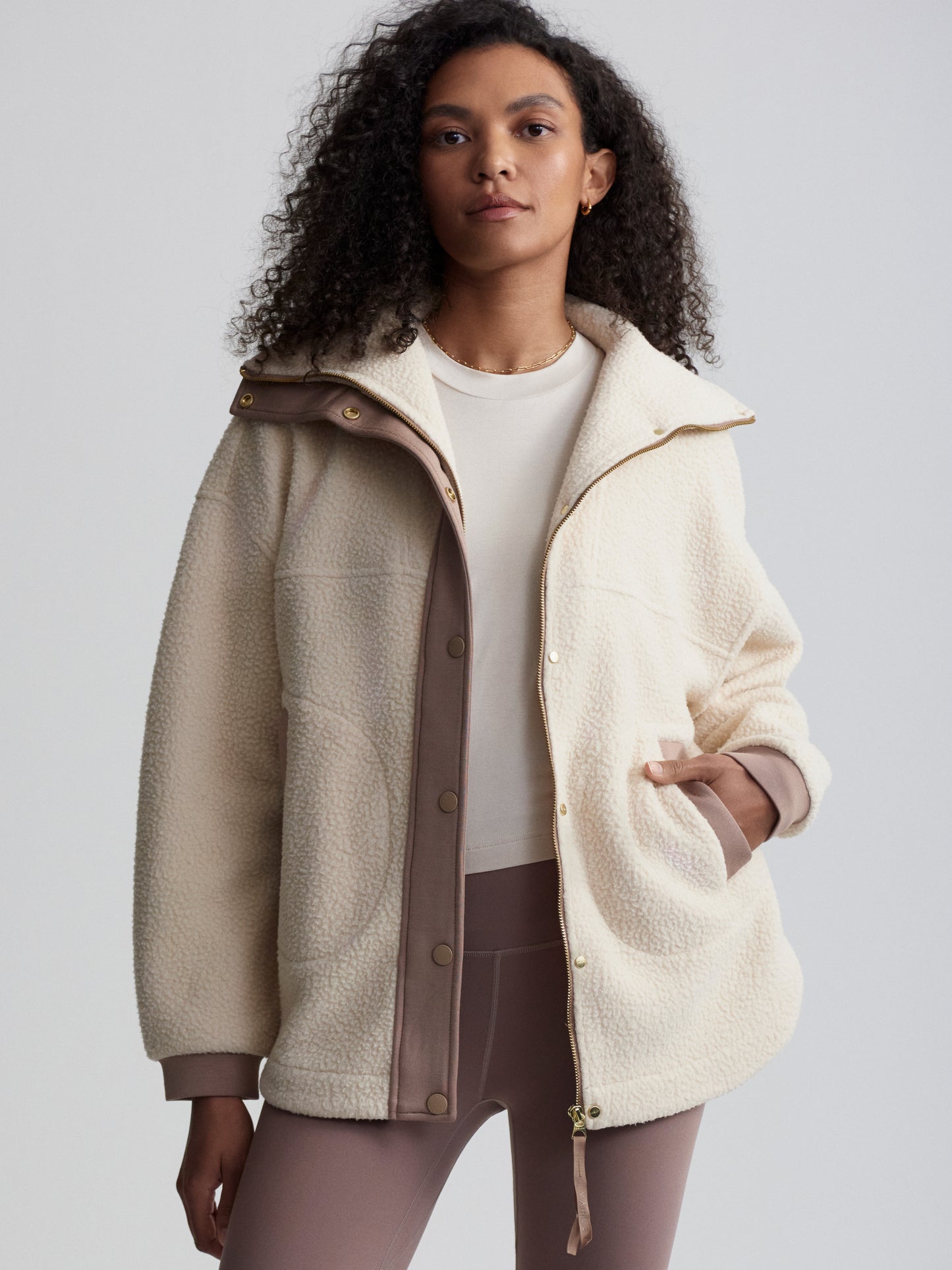 Tatton Fleece Jacket - Cool Sand